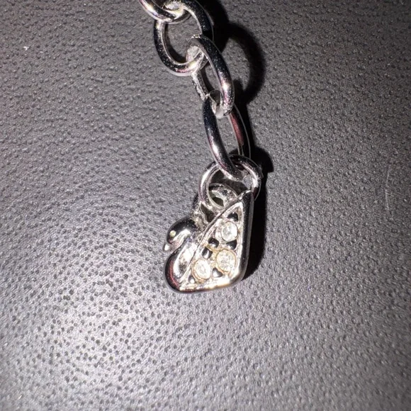 Swarovski Silver Crystal Drop Necklace - Picture 4 of 5